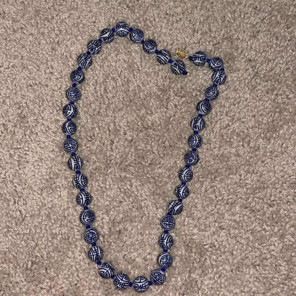 Porcelain Bead Chinese necklace
